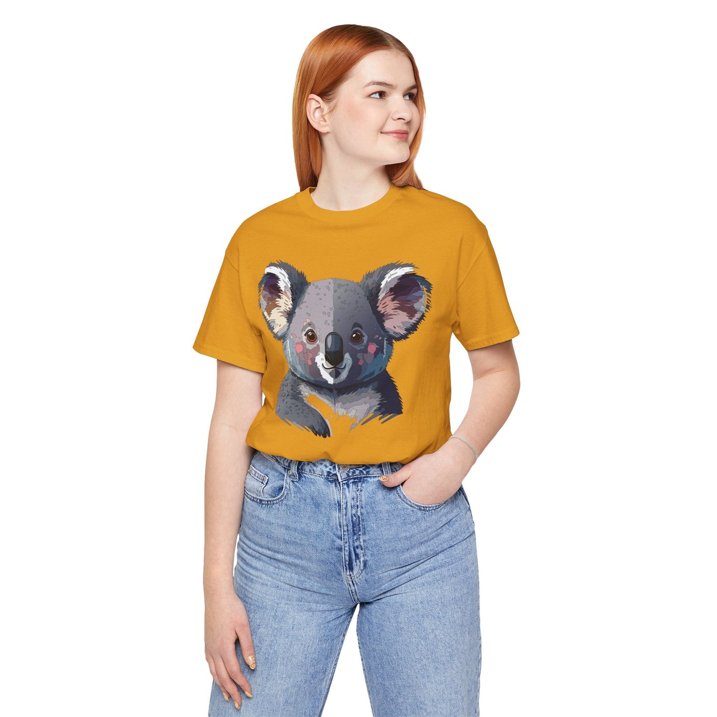 Unisex Animal Shirt With Animal Art Design Tee Wild Animals Short Sleeve Jersey Cotton