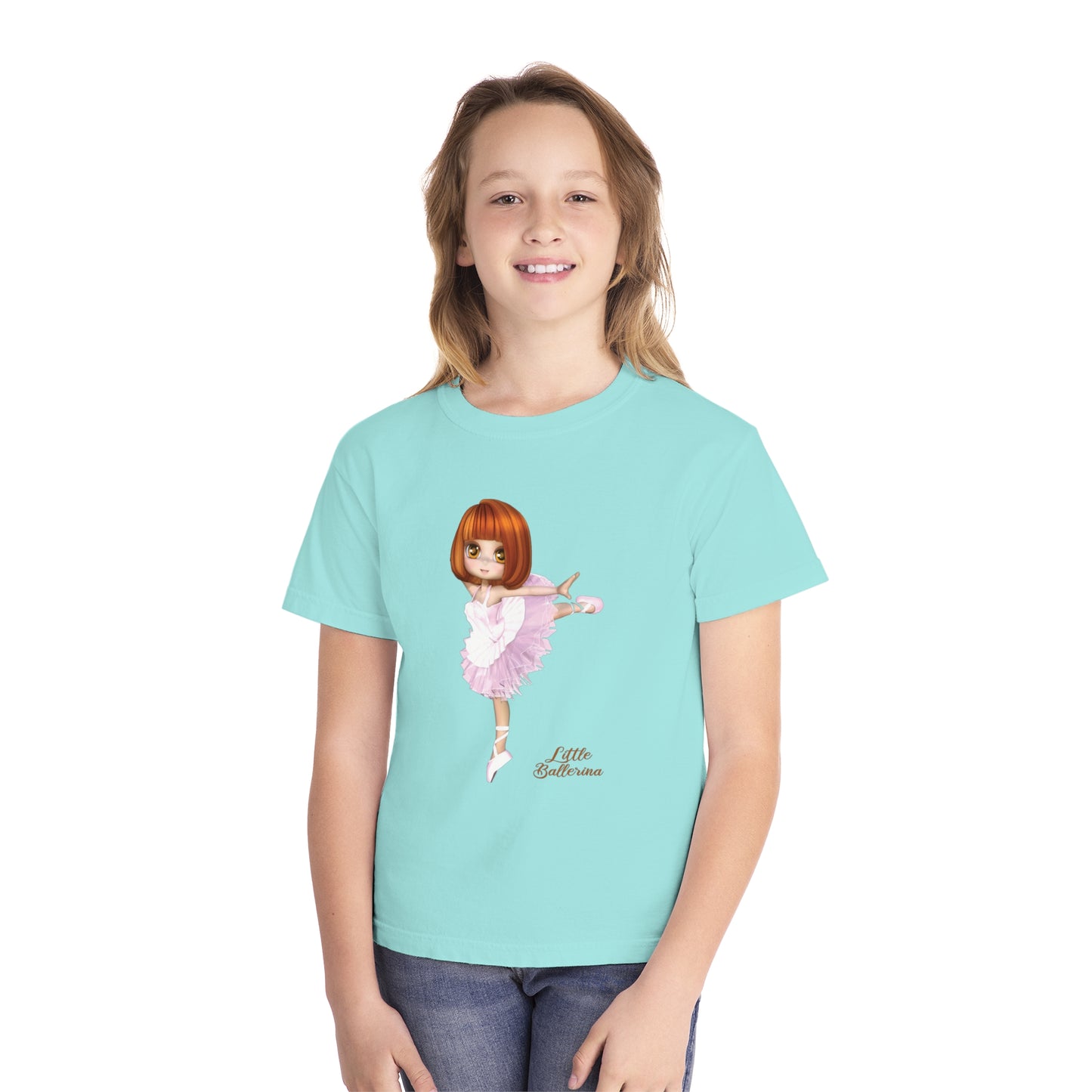 Youth Tee Shirt with Little Ballerina