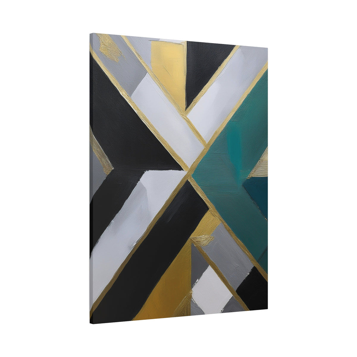 Abstract Geometric Painting Print Canvas 20x24,20x30,24x30 24x32,24x36,30x40 32x48,36x48,40x60 Pine-Wood Inner Frame ABS-76
