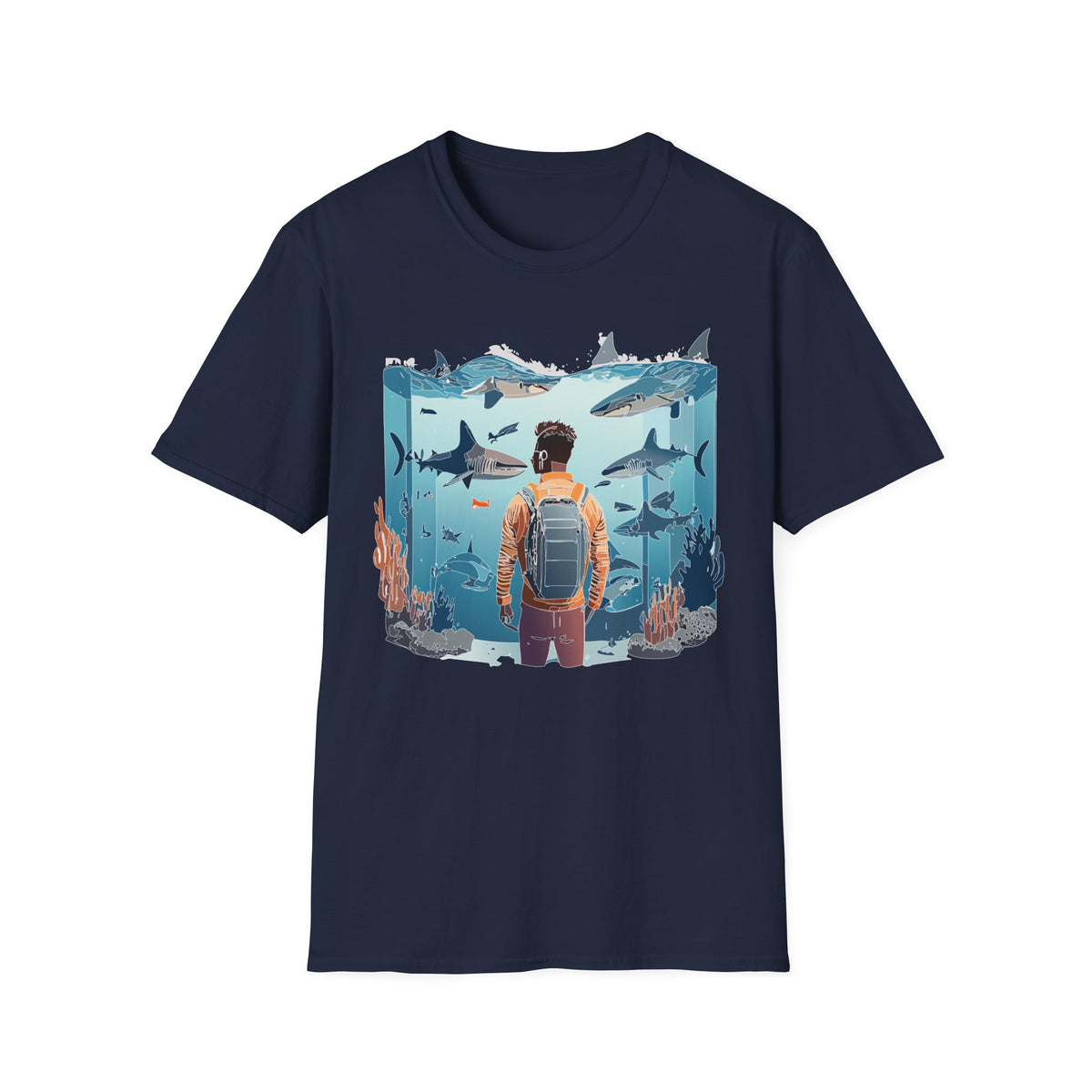Ocean U boat Graphic Tee Gildan Unisex 100 Cotton Tee Shirt c32