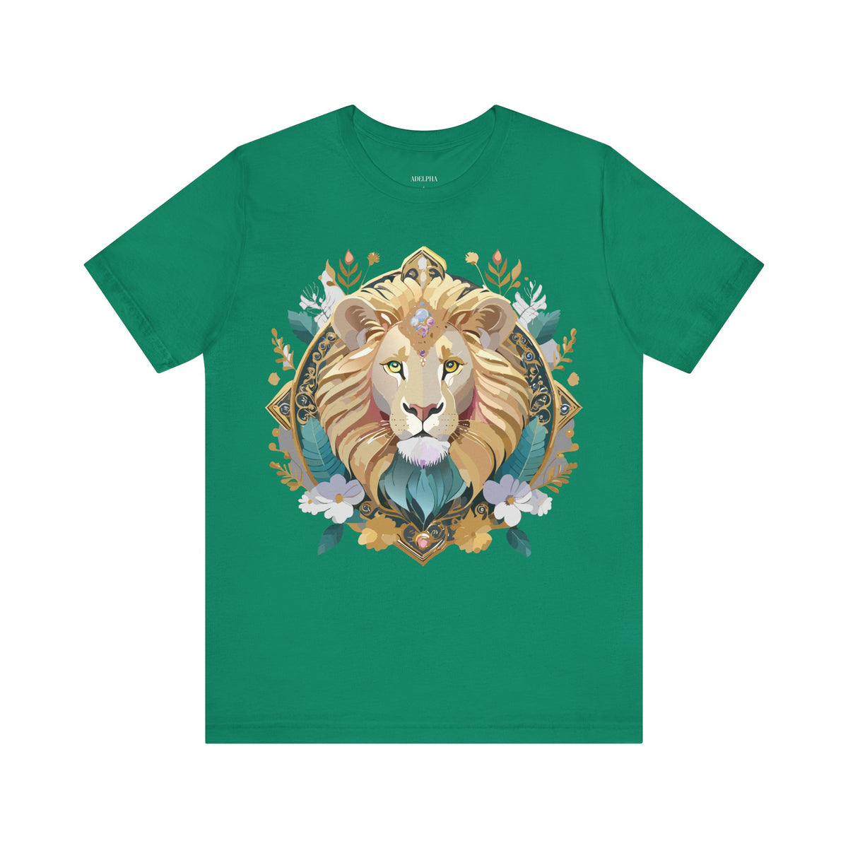Medallion Graphic Unisex Cotton Bella+Canvas Tee with Art Design d69