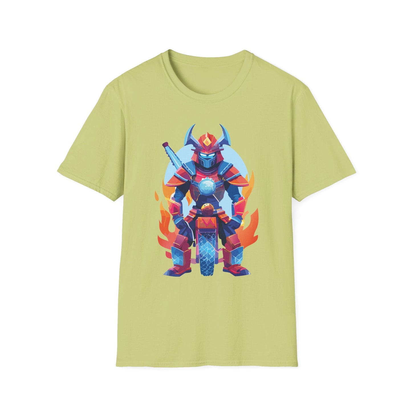 Samurai Shirt Unisex Gildan Softstyle 64000 Tee 100 Percent Ring Spun Cotton Comfort All Day Wear
