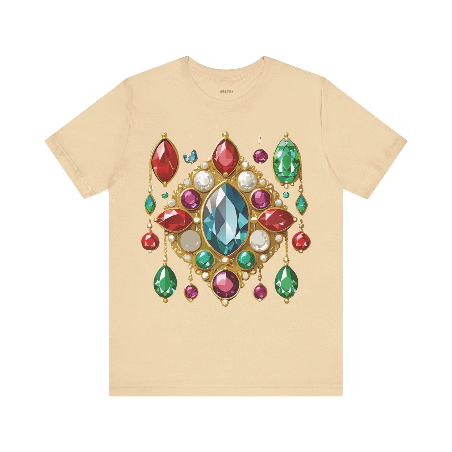 Jewelry Graphic Unisex 100 Cotton Vintage Treasure Art T-Shirt 44