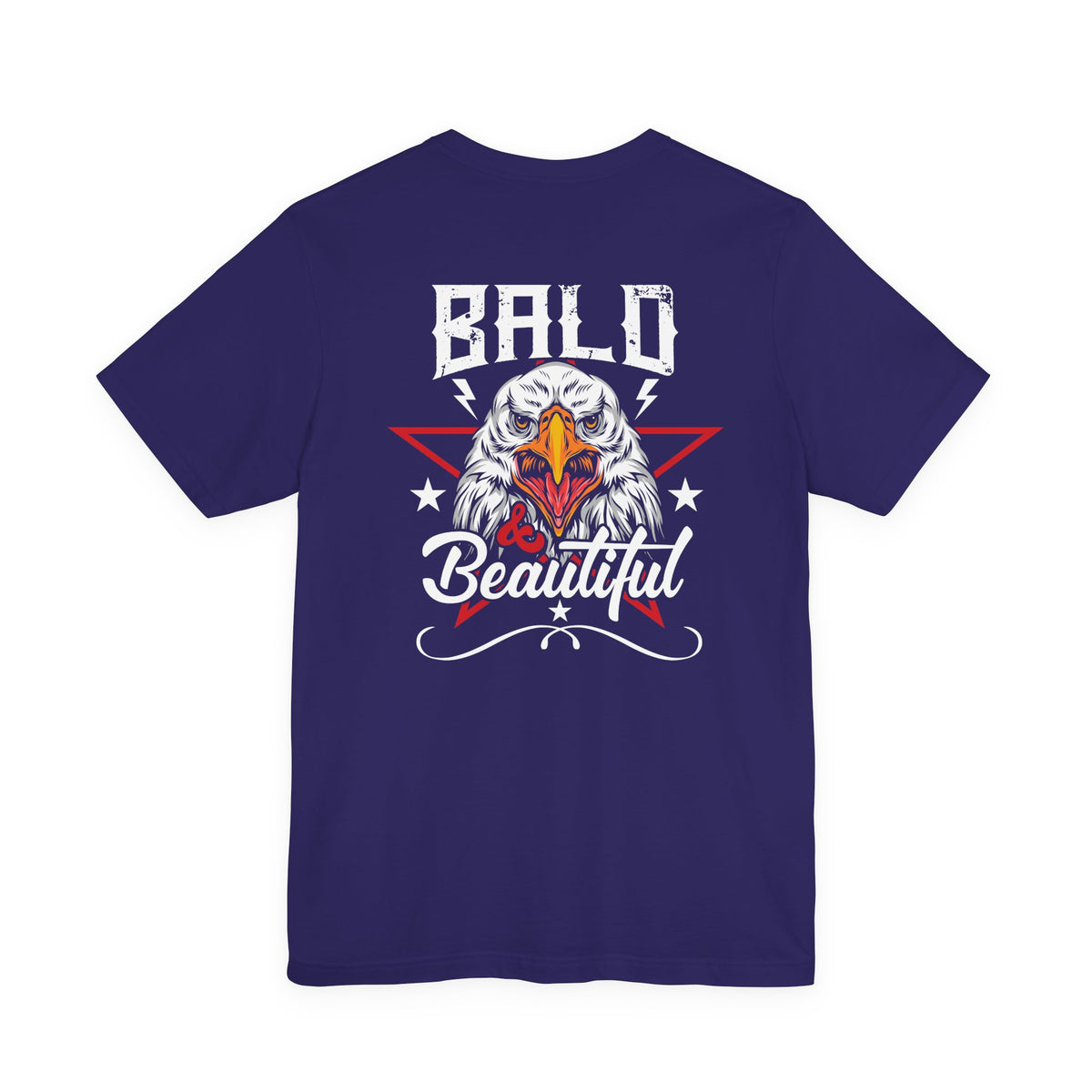 Bald Beautiful Eagle T-Shirt Patriotic Vintage Illustration Unisex Cotton Tee a3
