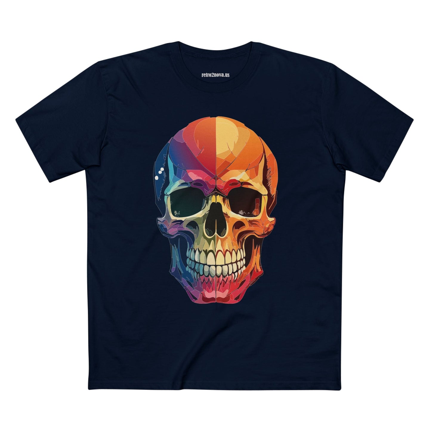 Skull Shirt Unisex Premium Cotton Tee With Original Skull Art From Retro2Nova Art Collection
