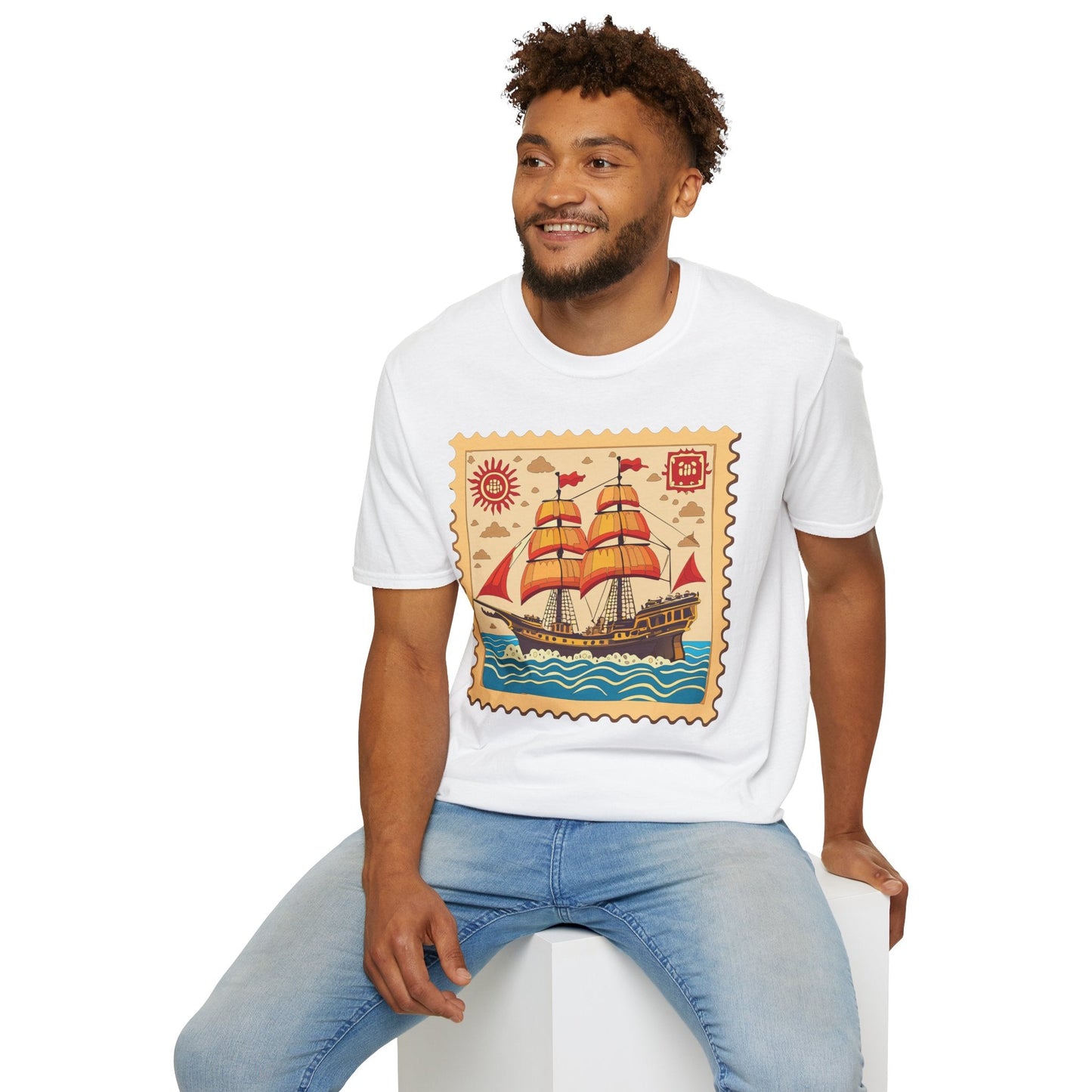 Ship T Shirts Frigate Vessel Tee Unisex Softstyle Gildan 64000 100 Percent Ring Spun Cotton