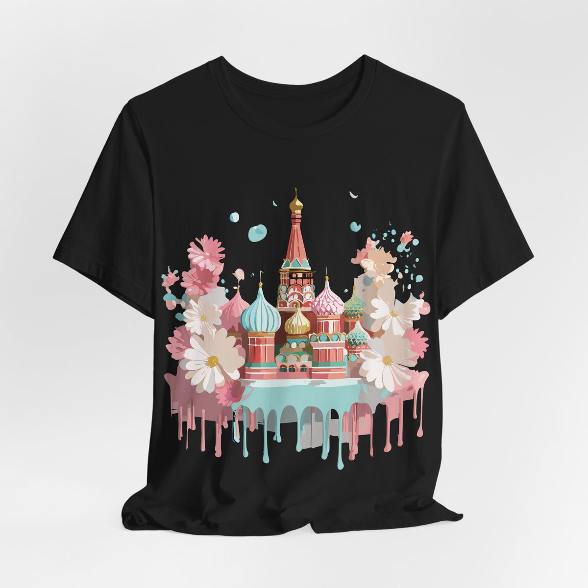 Graphic Unisex Cotton Bella+Canvas Tee Shirt with Moscow