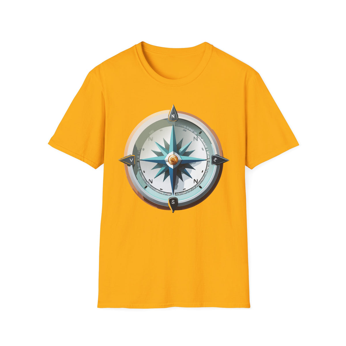Vintage Compass Tee | Nautical Compass T-Shirt, Adventure Travel Graphic Design Unisex 100 Cotton Gildan T-Shirt