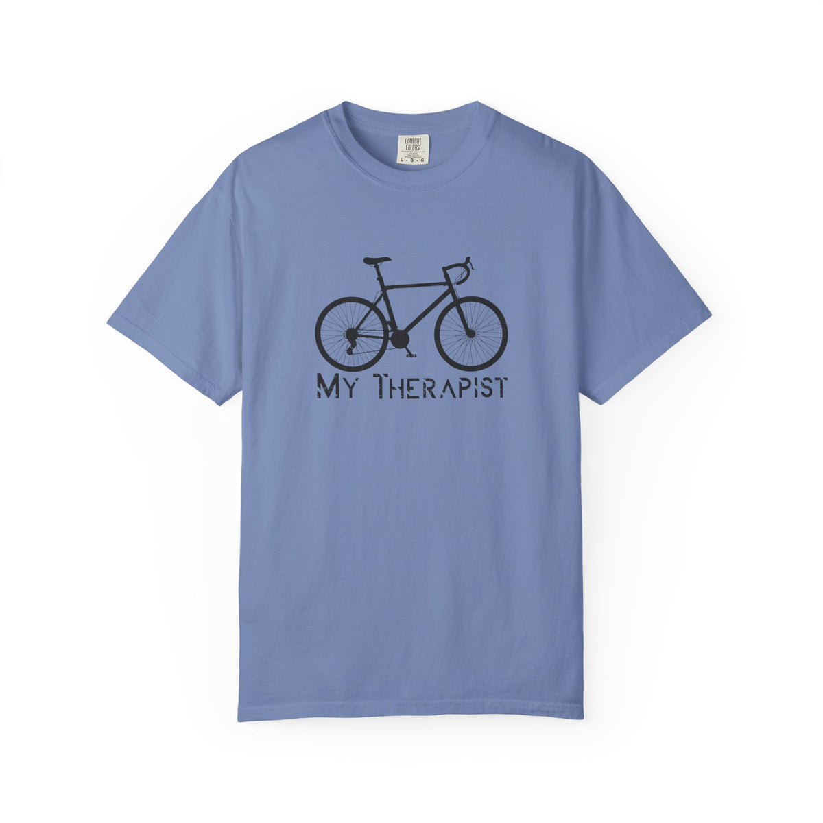 Bicycle My Therapist Bike Cycling Unisex Comfort Colors Garment-Dyed Heavyweight 100 Cotton Art Design T-Shirt w59