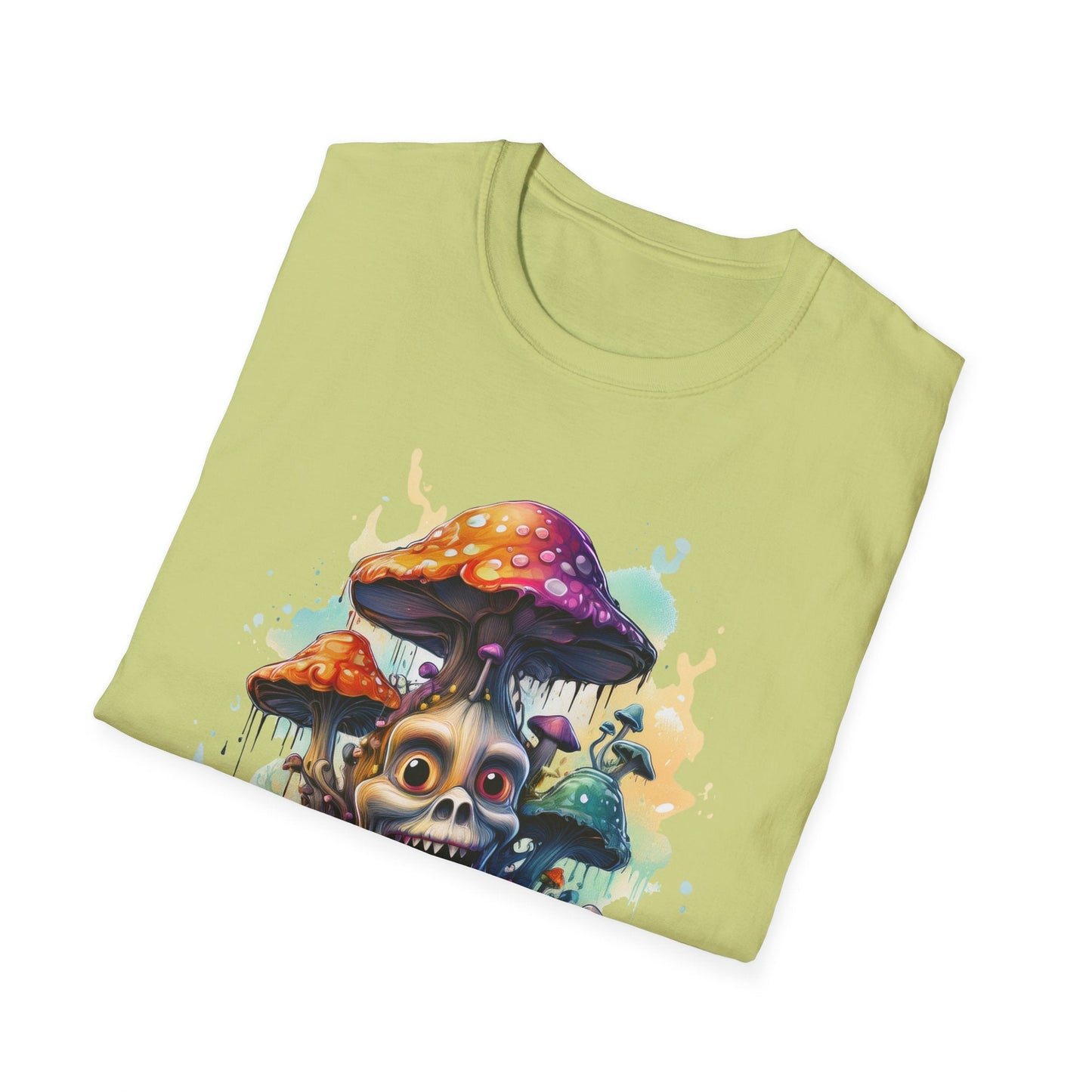 Mashroom Tee Shirt Unisex Graphic Mashroom Tee Fun Fungus Design Softstyle 64000