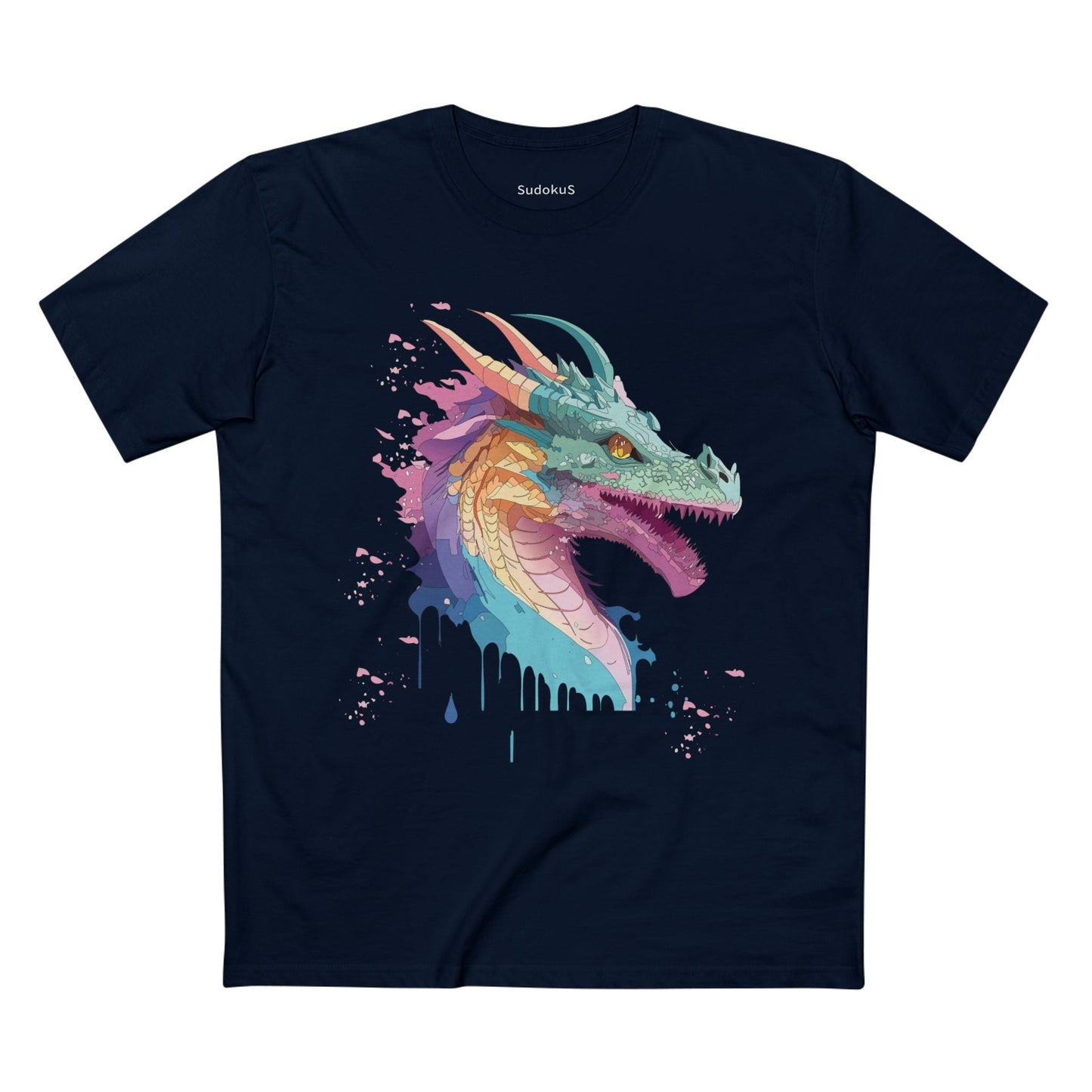 Dragon Graphic Unisex 100 Cotton Staple Tee 7