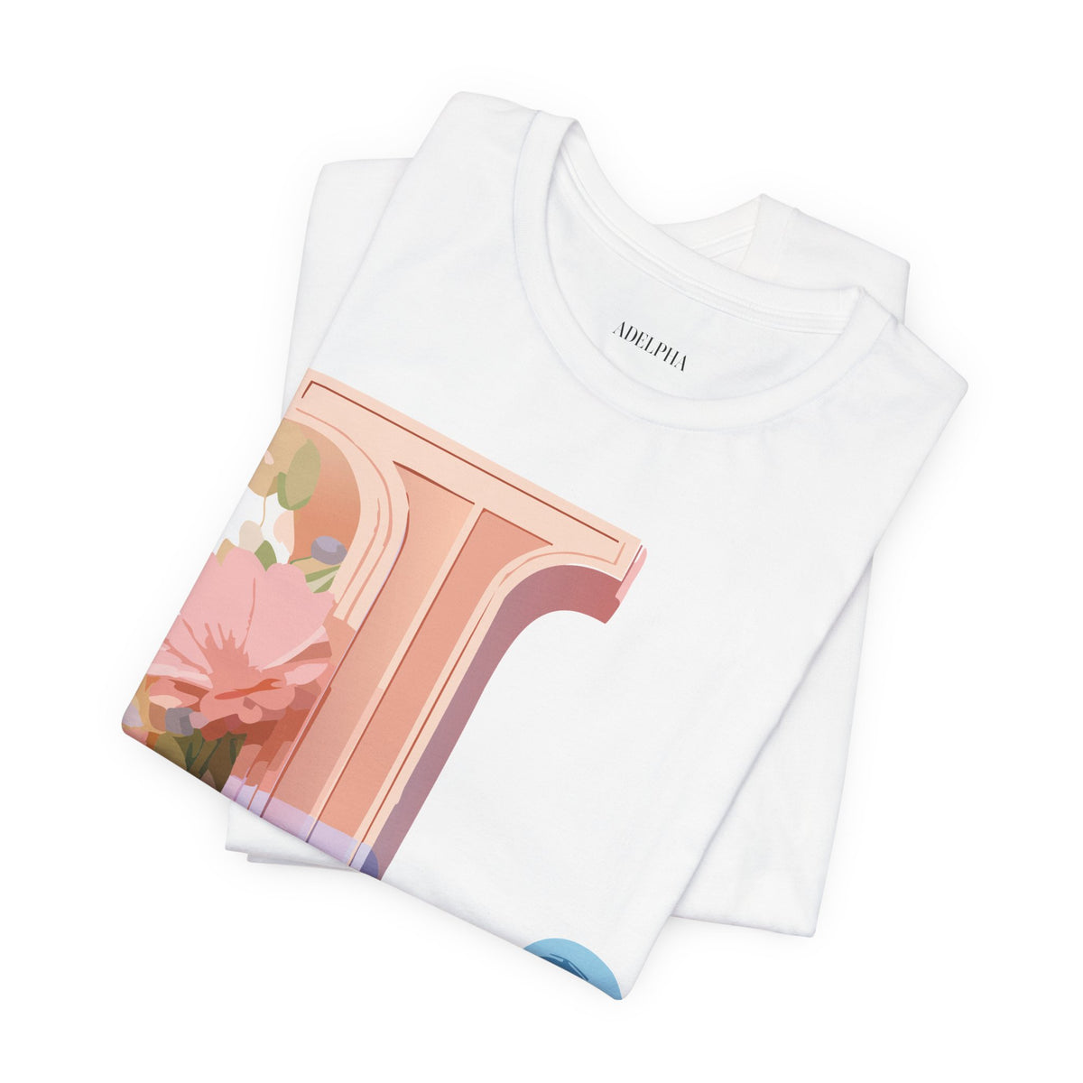 Letter L Graphic Unisex Cotton Bella+Canvas Tee with Art Letter Design