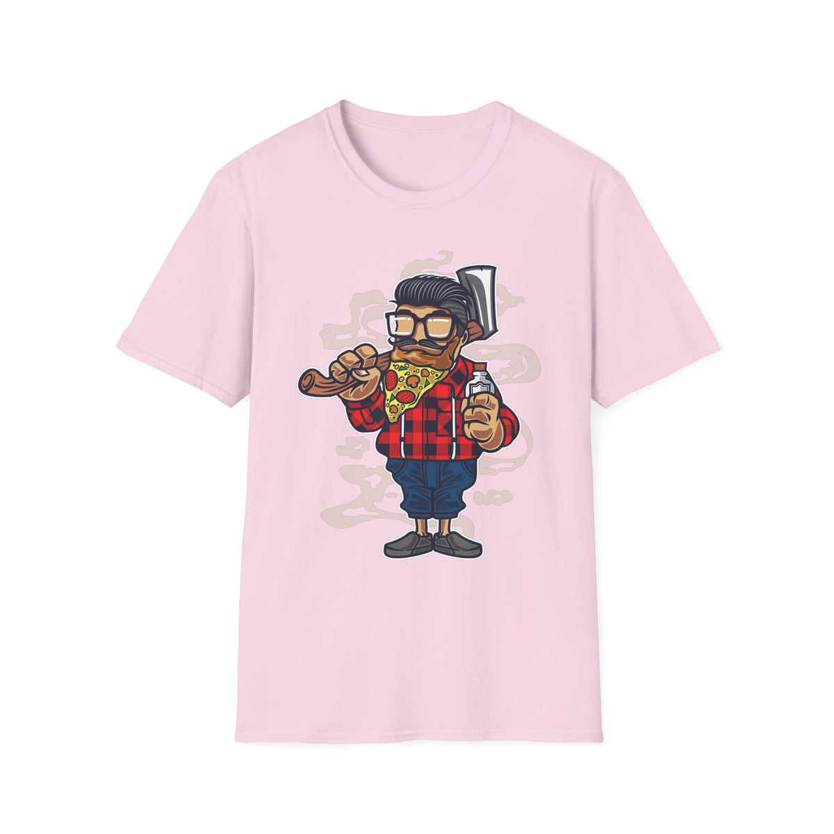 Unisex Cotton T-Shirt with Cartoon Graphic Design
