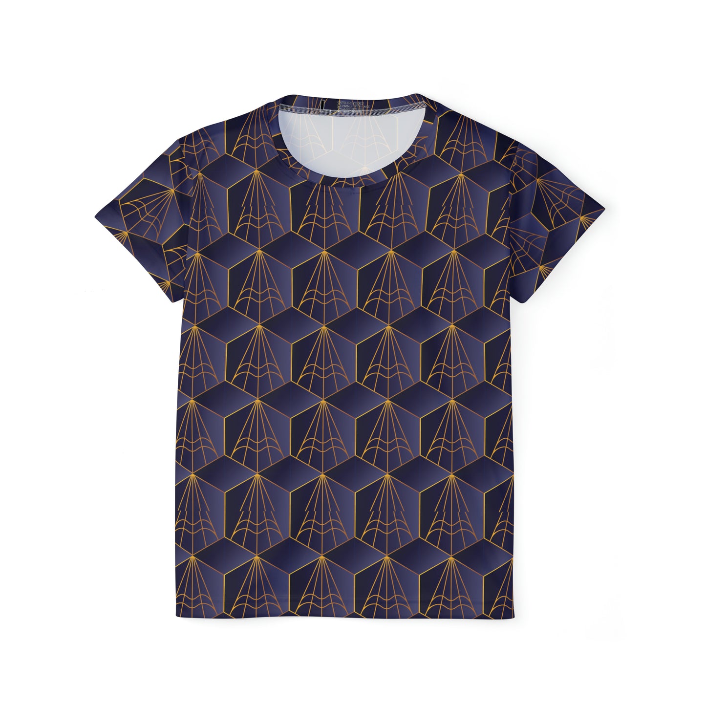 Poly Jersey Tee Shirt with abstract prints