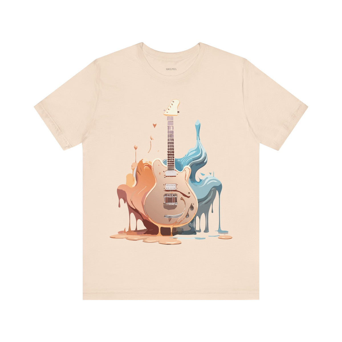 Music Graphic Unisex Cotton Bella+Canvas Tee with Art Design m157