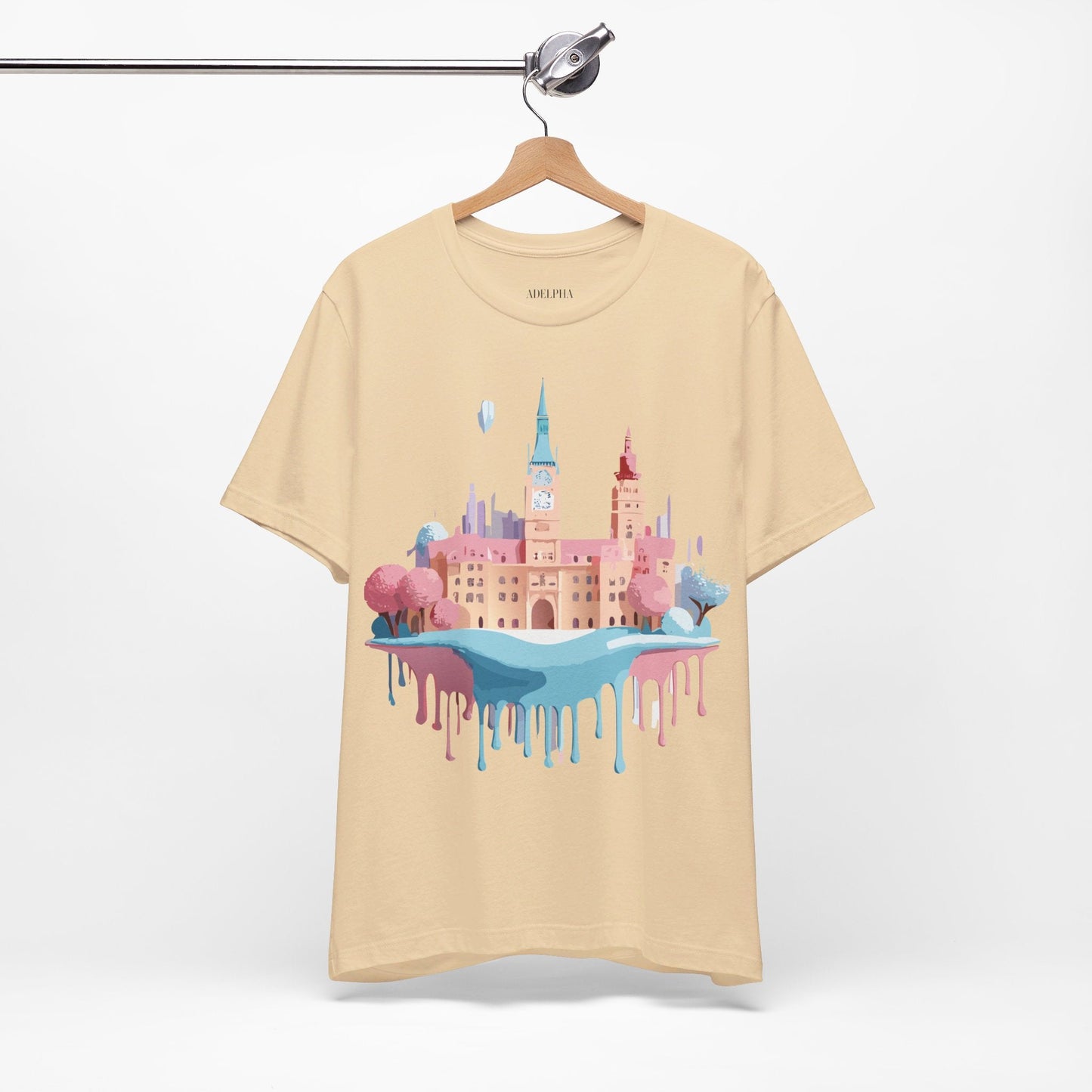 Tourist Shirt Prague Graphic Tee Unisex Jersey Short Sleeve Vintage Style Adelpha