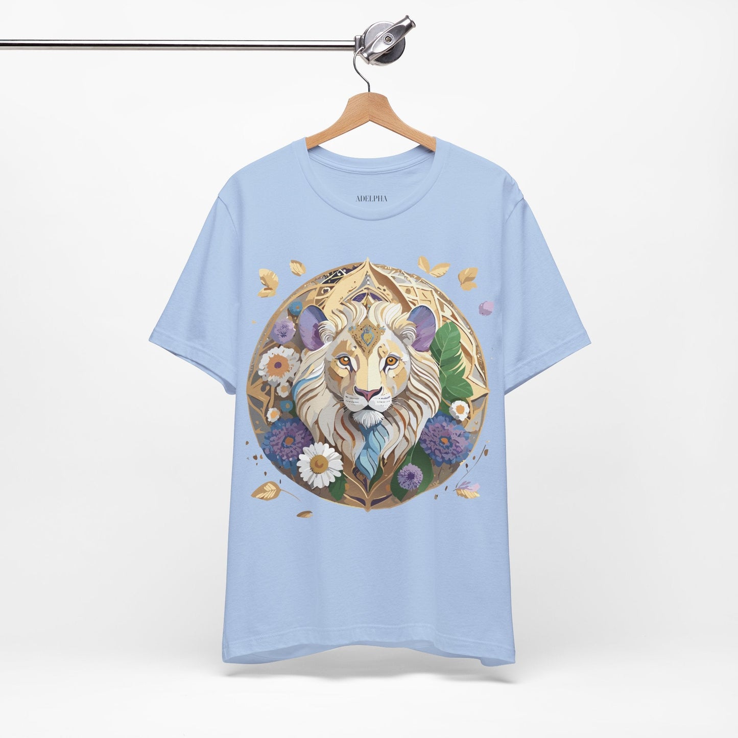 Adelpha Graphic Tee Unisex Medallion Shirt Vintage Inspired Art Design Short Sleeve