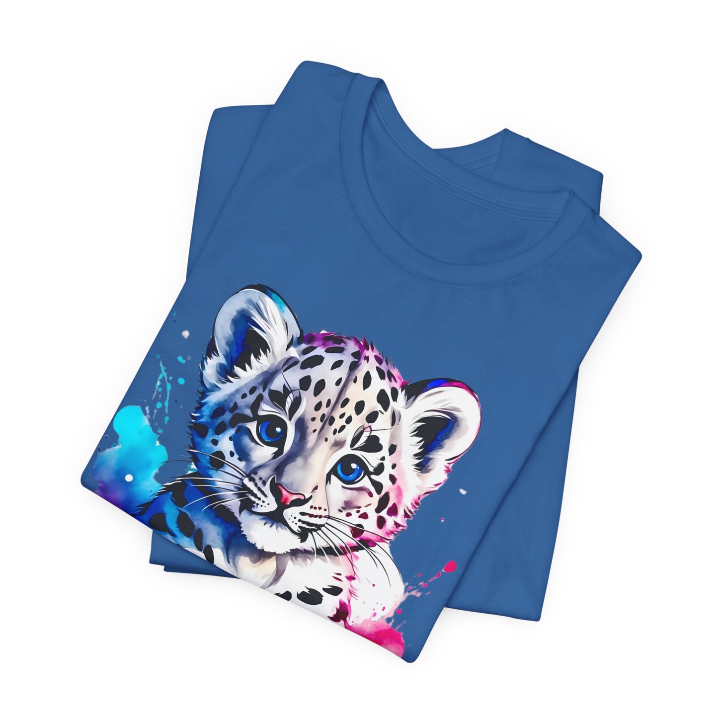 Baby Leopard Shirt, Cute Leopard Tee Shirt, Animal T-Shirt, Gepard Top, Animal Tees, Art Design T-Shirt, Graphic Tee