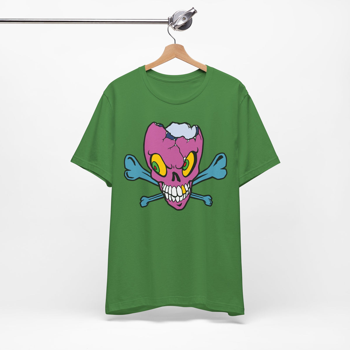 Purple Skull Graphic Design Tee, Skull Shirt, Vintage Tees, Art Design T-Shirt, Vintage Graphic Tee, Art Shirts with Skulls 5
