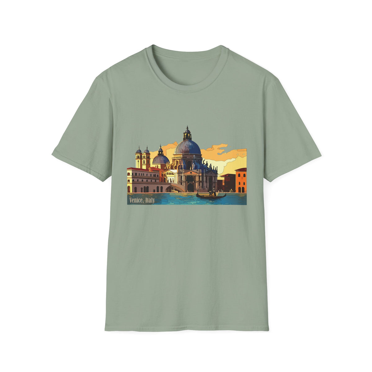 Venice Sunset Basilica T-Shirt | Italian Cityscape Tee