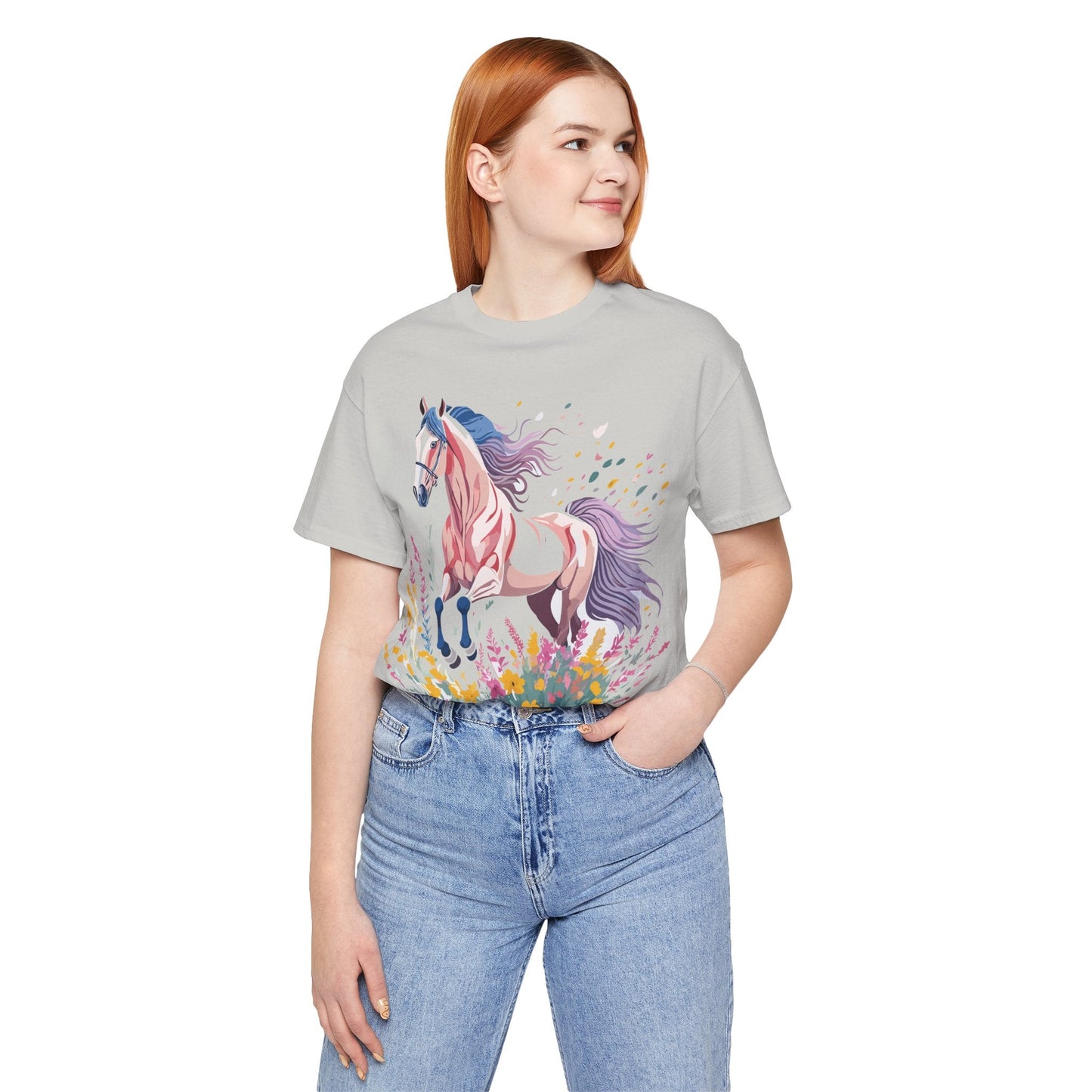 Horse Graphic Unisex 100 Cotton Vintage Animal Art T-Shirt 7