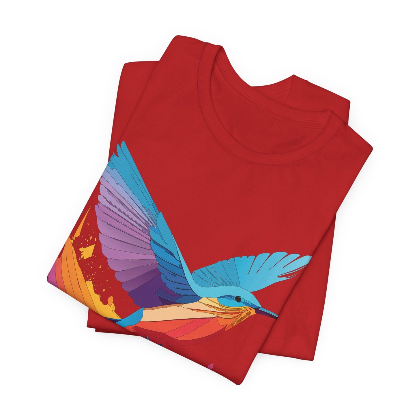 Unisex Animal Shirt Art Design Tee With Wild Animals Print Soft Comfortable Short Sleeve Tee