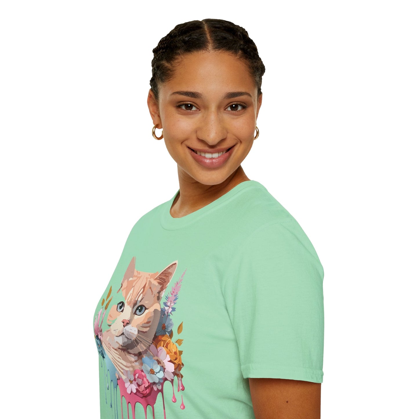 Cat Shirt Unisex Kitten Tee Softstyle Gildan 64000 Cotton Tee