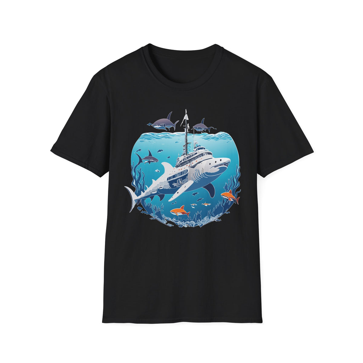 Ocean U boat Graphic Tee Gildan Unisex 100 Cotton Tee Shirt c27