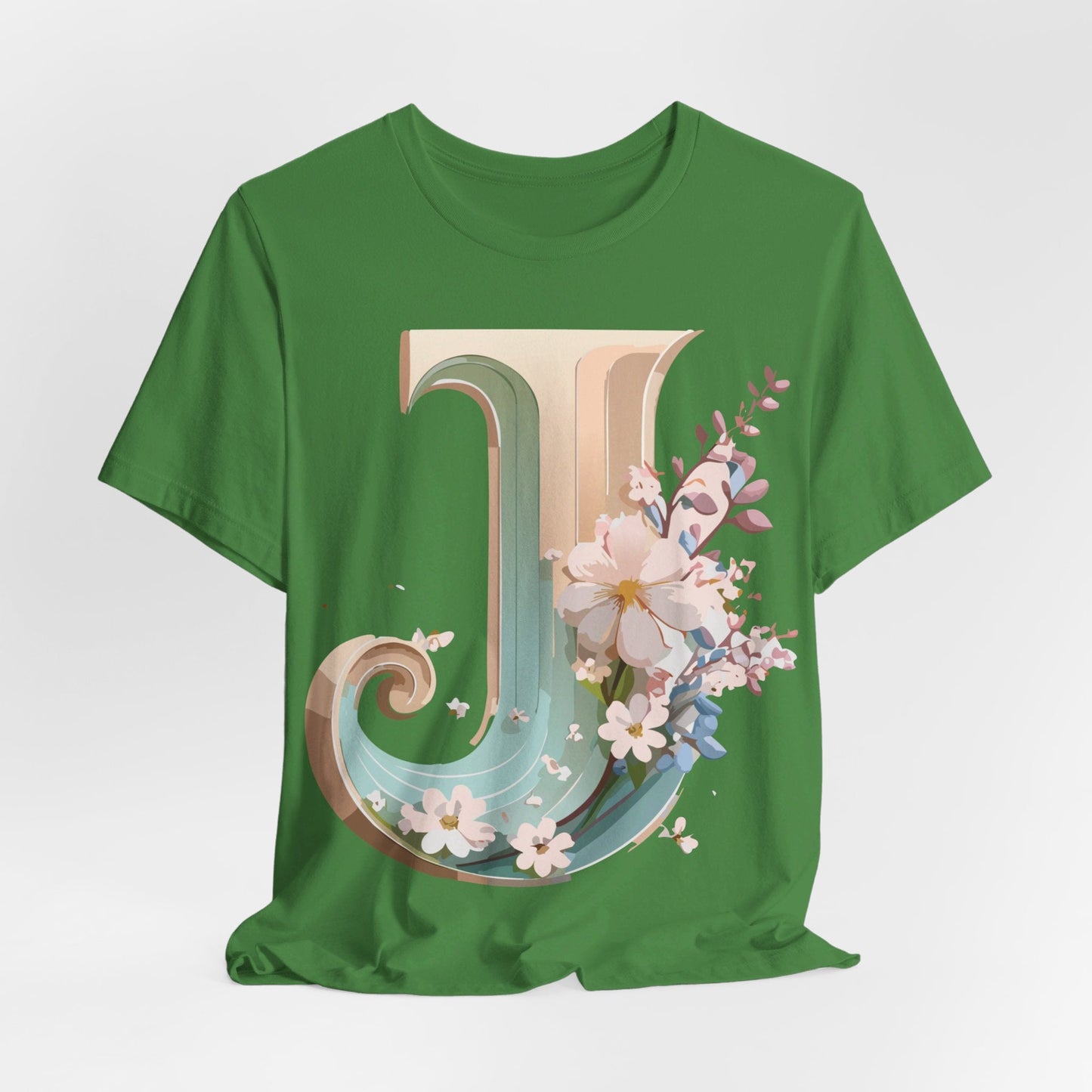 Letter J Graphic Tee Unisex Vintage Inspired Art From Adelpha Short Sleeve Shirt