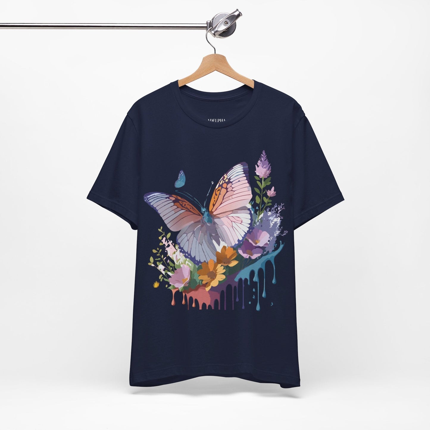Butterfly Graphic Tee Unisex Adelpha Vintage Inspired Art Design Tee
