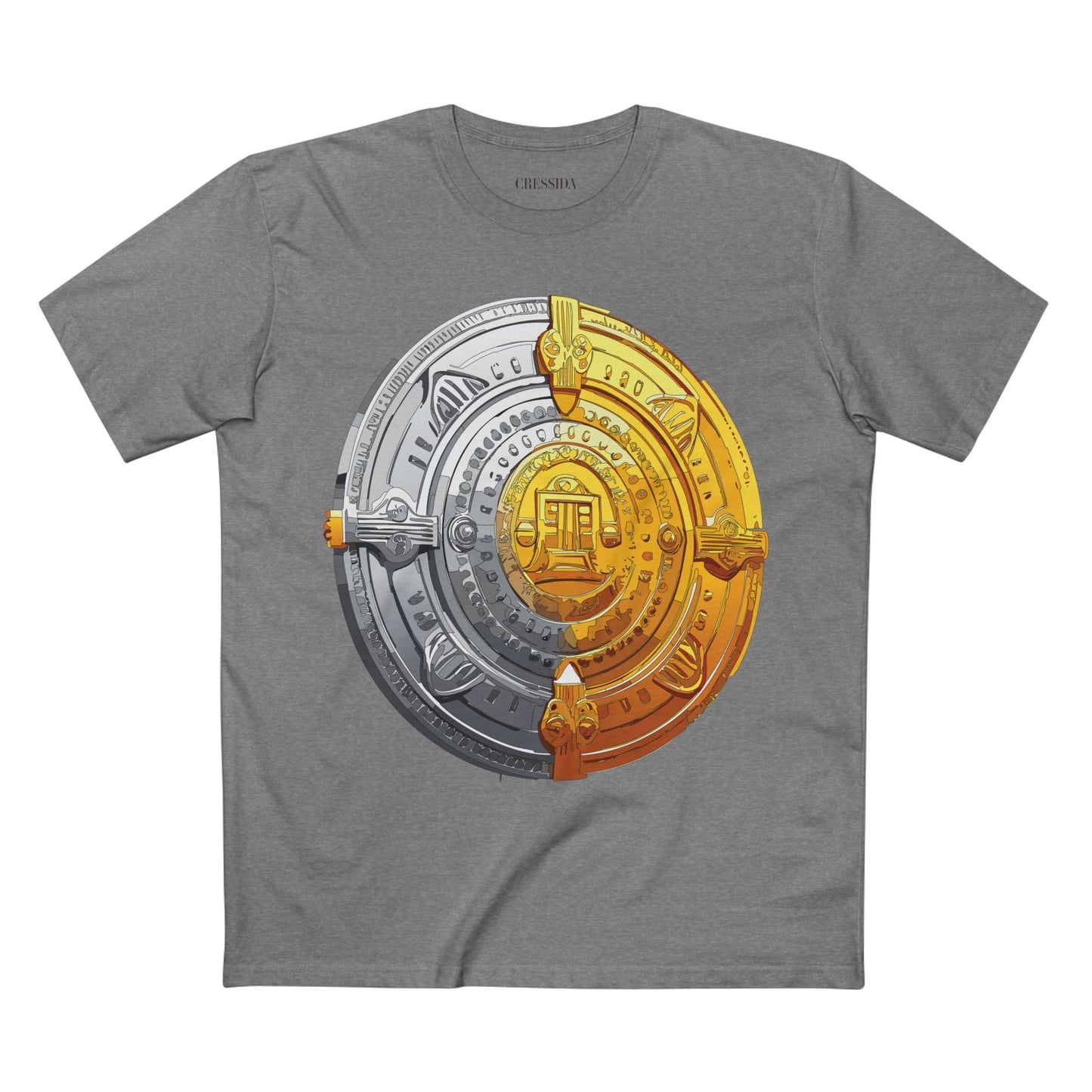 Antique Gold Coin Graphic Design T-Shirt Unisex 100 Cotton With Golden Print Artwork Tee 15