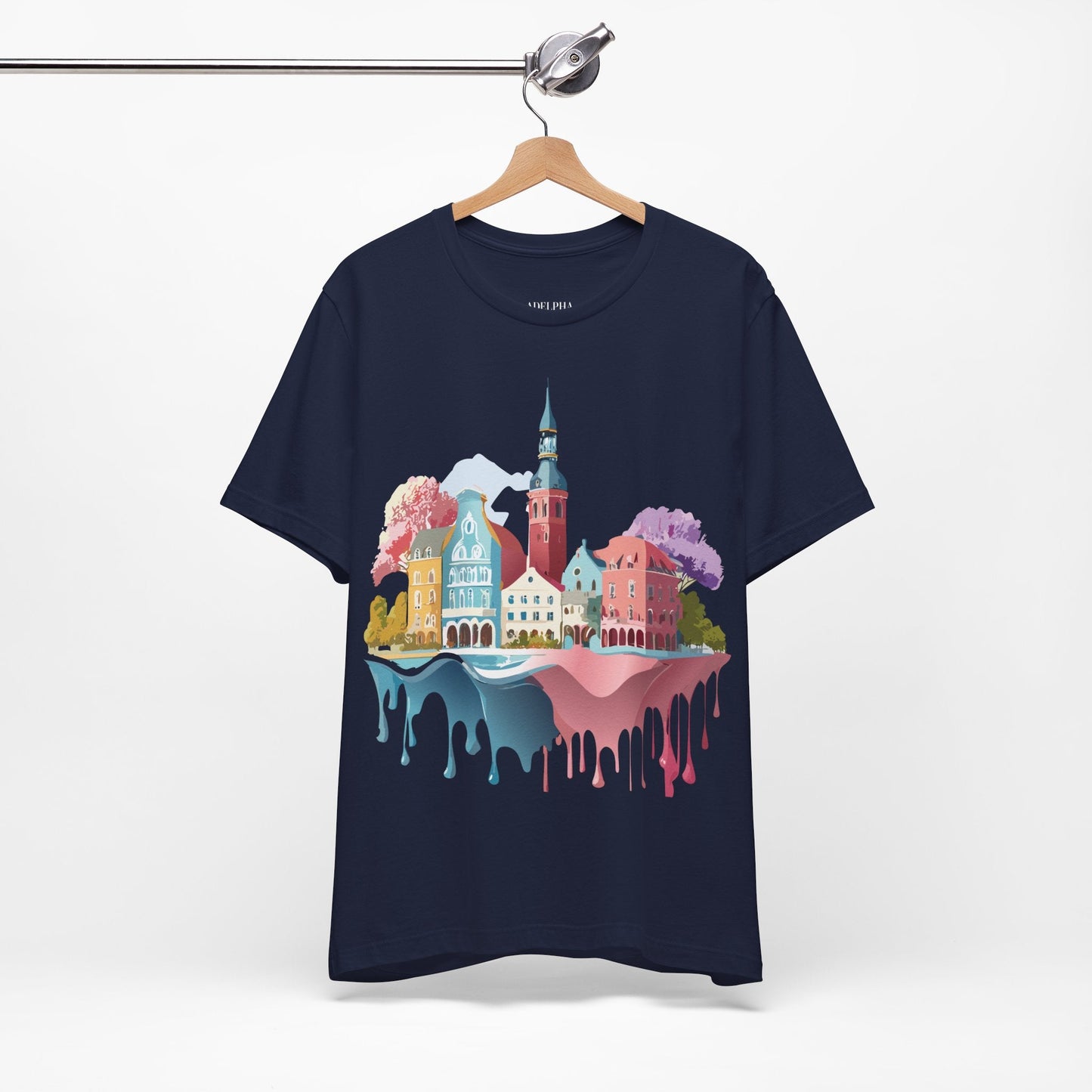 Germany Graphic Tee for Unisex Short Sleeve Shirt by Adelpha Art Design Vintage Inspired
