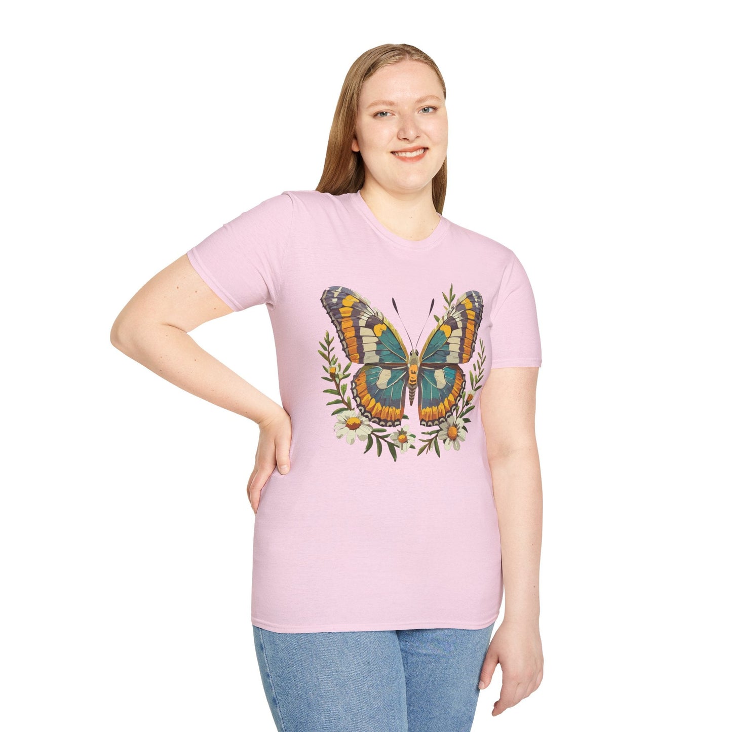 Monarch Butterfly Shirt Unisex T Shirt Softstyle 100 Percent Ring Spun Cotton Comfort