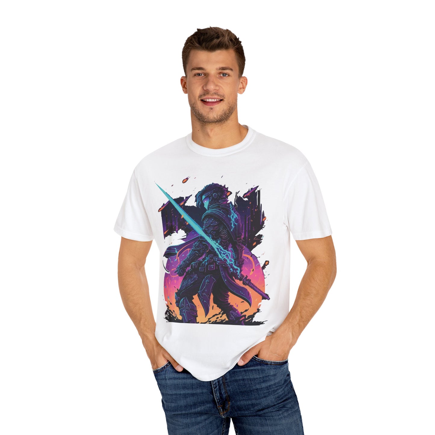 T-shirt unisexe avec chevalier en armure