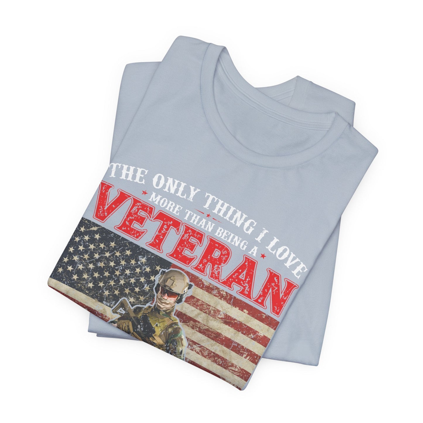 Army Veteran Patriotic Graphic Design Unisex Cotton T-Shirt v30