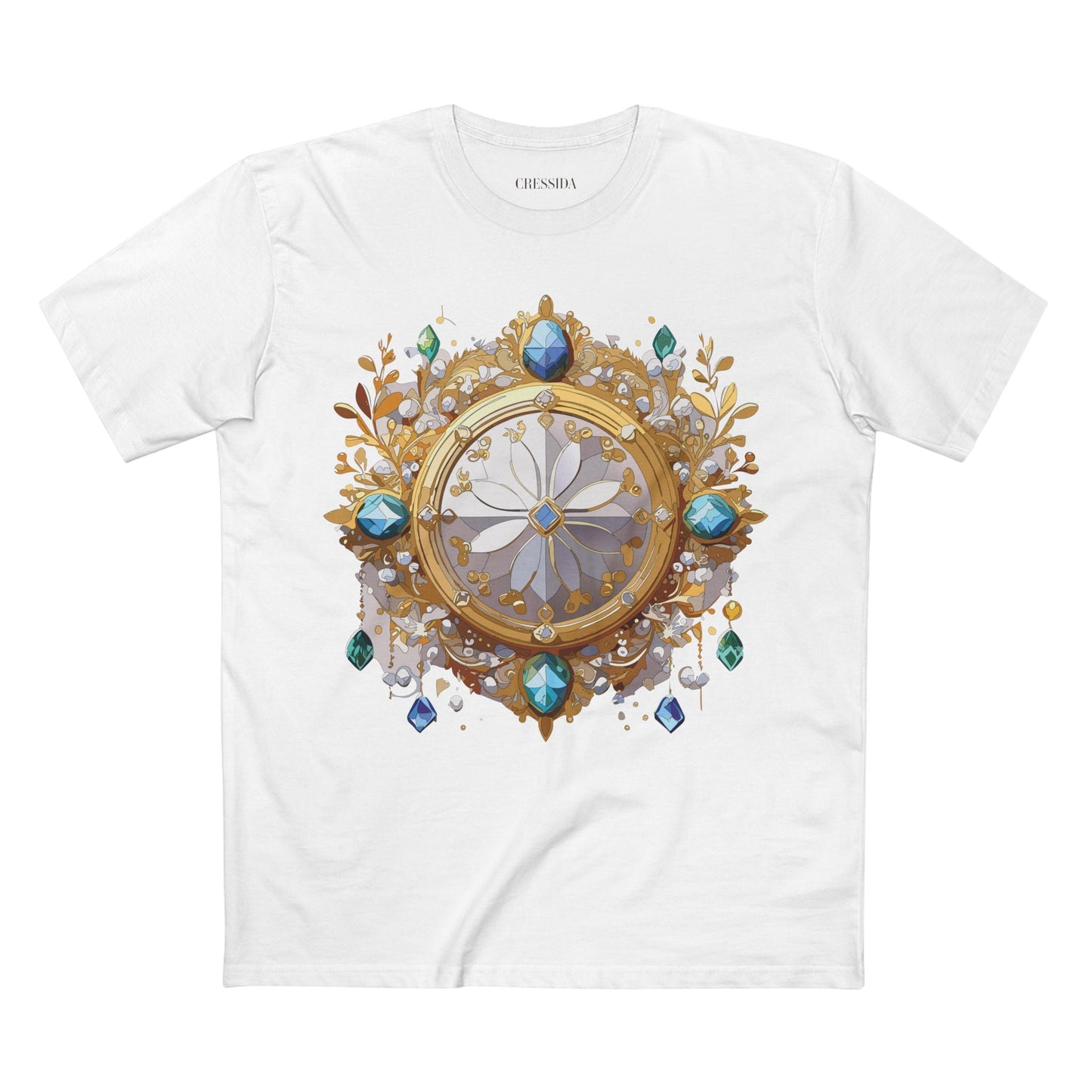 Medallion Graphic T-Shirt Unisex 100 Cotton With Gold Art Design Medal Tee 13