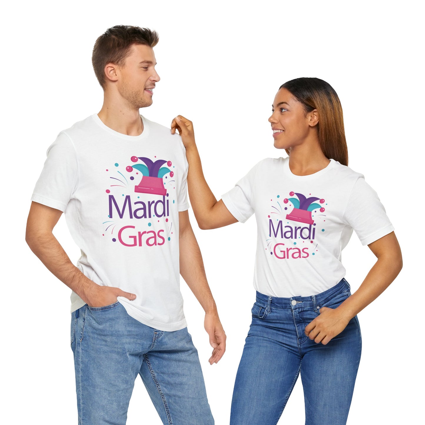 Tee-shirt en coton unisexe pour Mardi Gras