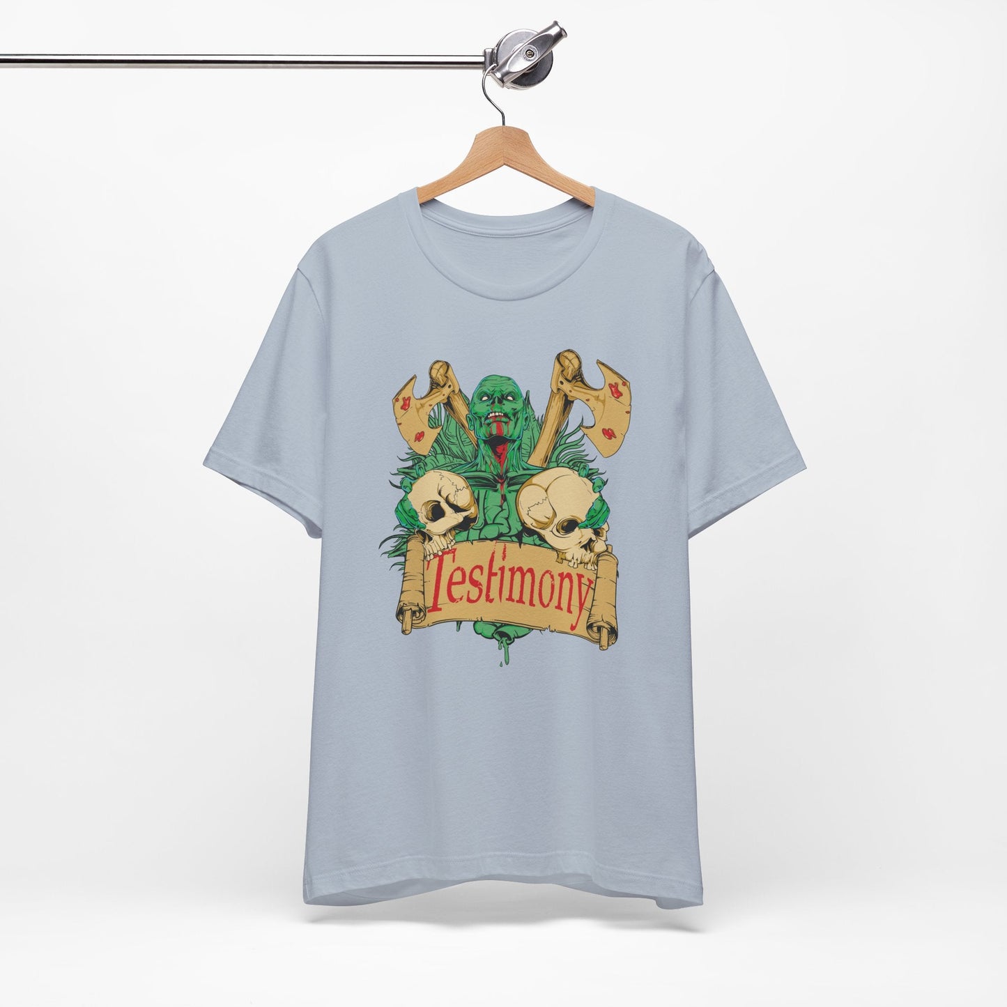 Cthulhu Skull Axes Testimony Tee Lovecraft Horror Mythos Shirt Art-42