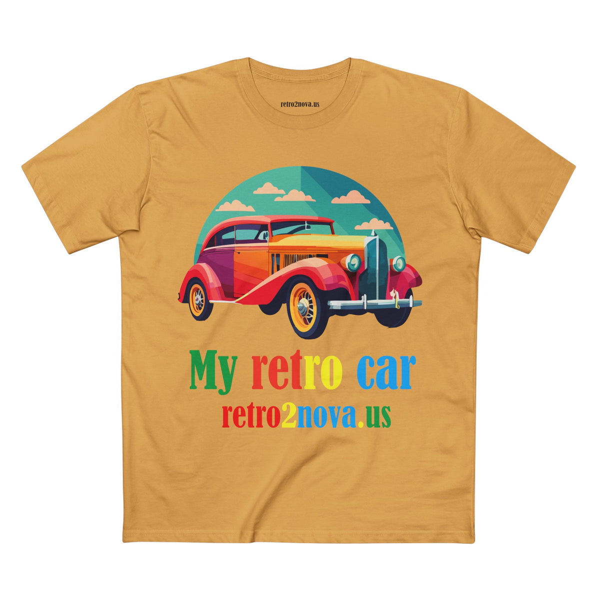 Retro Car Vintage Graphic Tee Staple Unisex 100 Cotton Tee Shirt - RC-20
