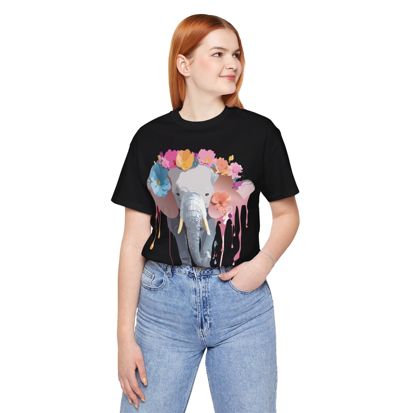 Vintage Inspired Adelpha Elephant Graphic T Shirt Unisex Short Sleeve Premium Artwork