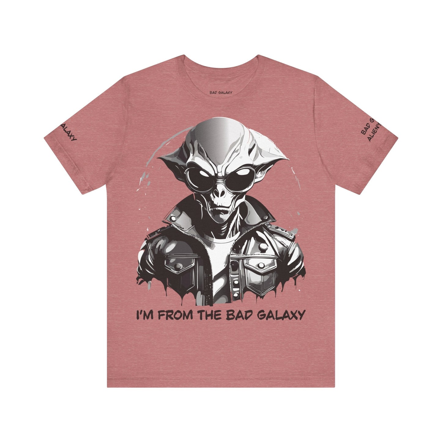 Tee Shirt With Alien From Bad Galaxy 100 Cotton Made In USA Eco Friendly Ink Graphic Edition