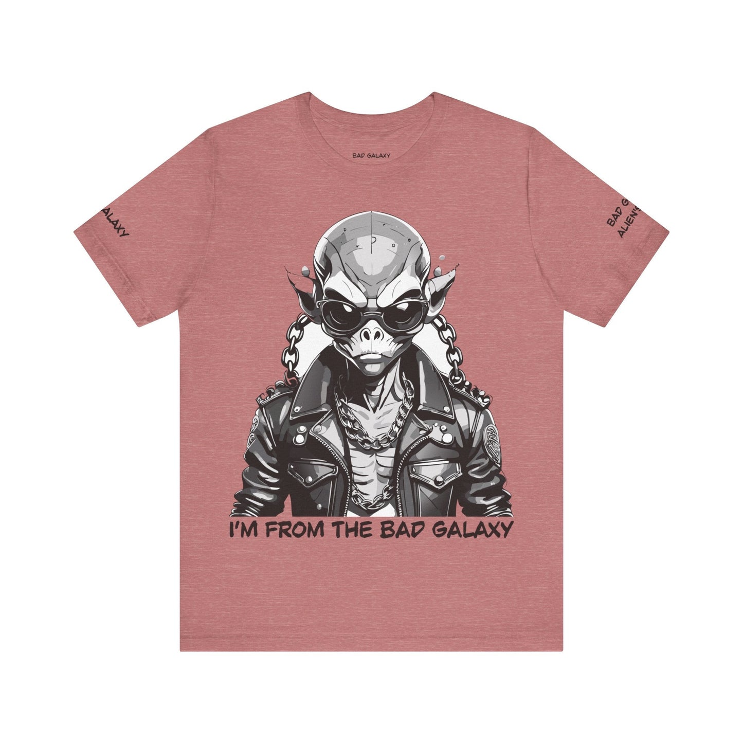 Tee Shirt With Alien From Bad Galaxy Made To Order 100 Percent Cotton Eco Friendly Inks USA