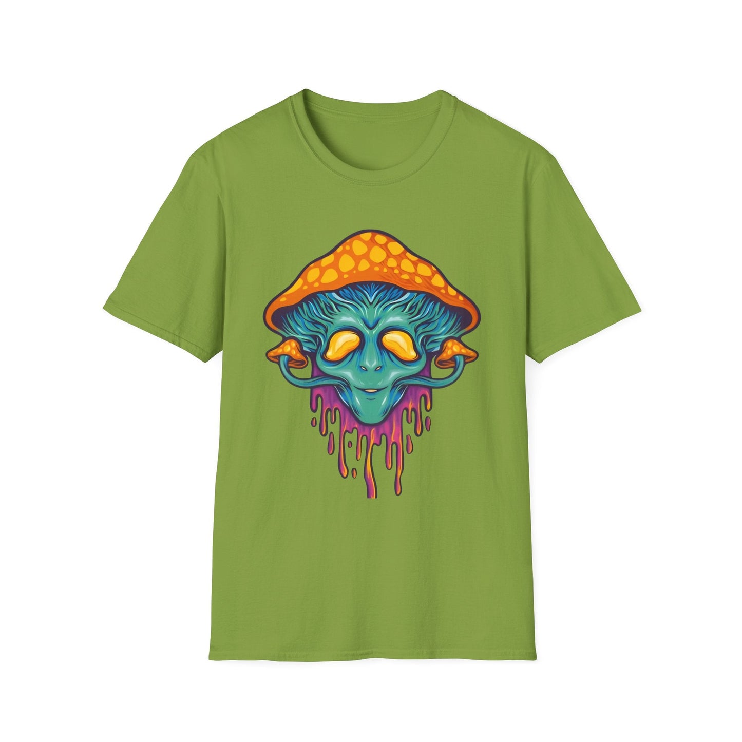 Mashroom T Shirt Unisex Funny Mushroom Design Tee 100 Percent Cotton Softstyle Collection