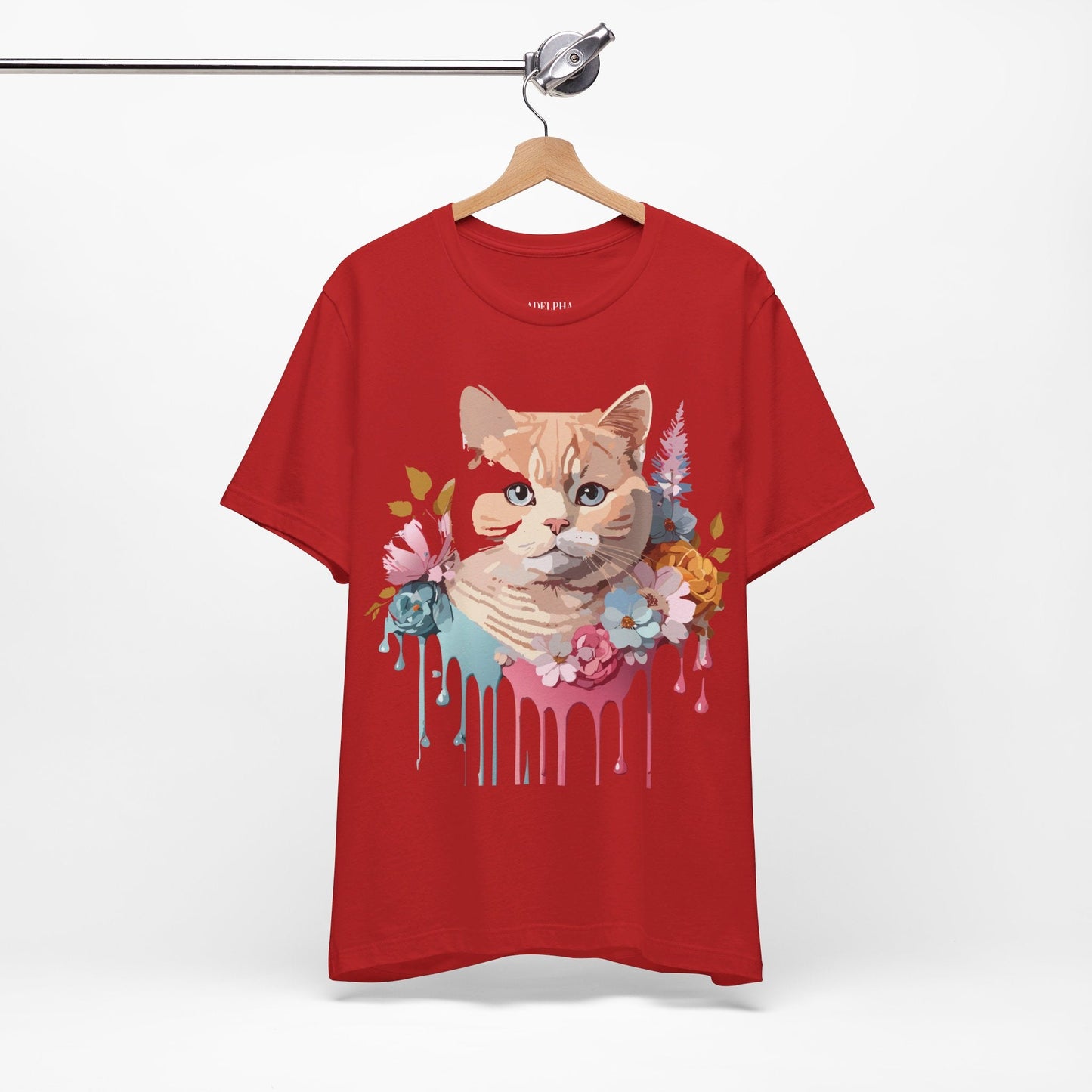 Adelpha Cat Graphic T Shirt Unisex Short Sleeve Art Design Tee Vintage Inspired