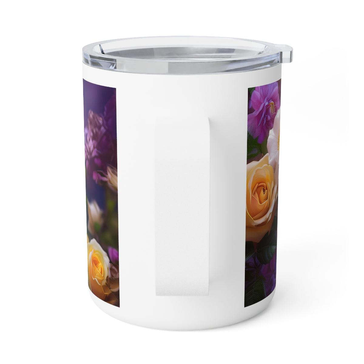 18 Art Design Insulated Coffee Mug Clear Lid 10oz Insulated Coffee Mug 10oz