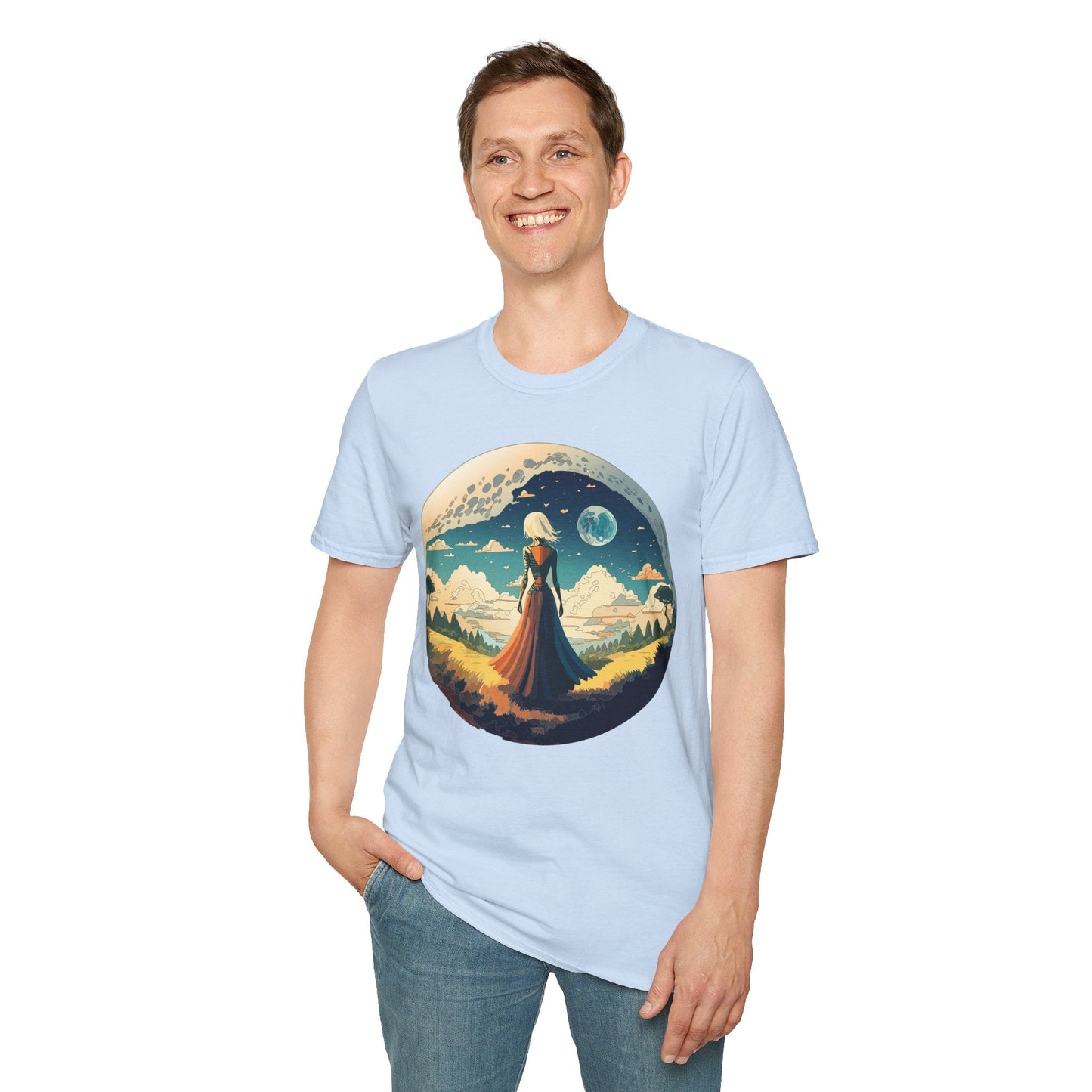 Womens Graphic T Shirts Art Design Tee Unisex Softstyle 64000 Cotton Tee Comfortable Everyday Wear
