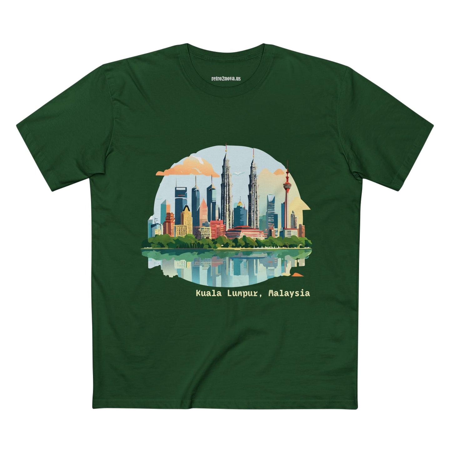 Kuala Lumpur Travel Shirt Unisex Premium Cotton Art Tee with Original Design for Travel Enthusiasts