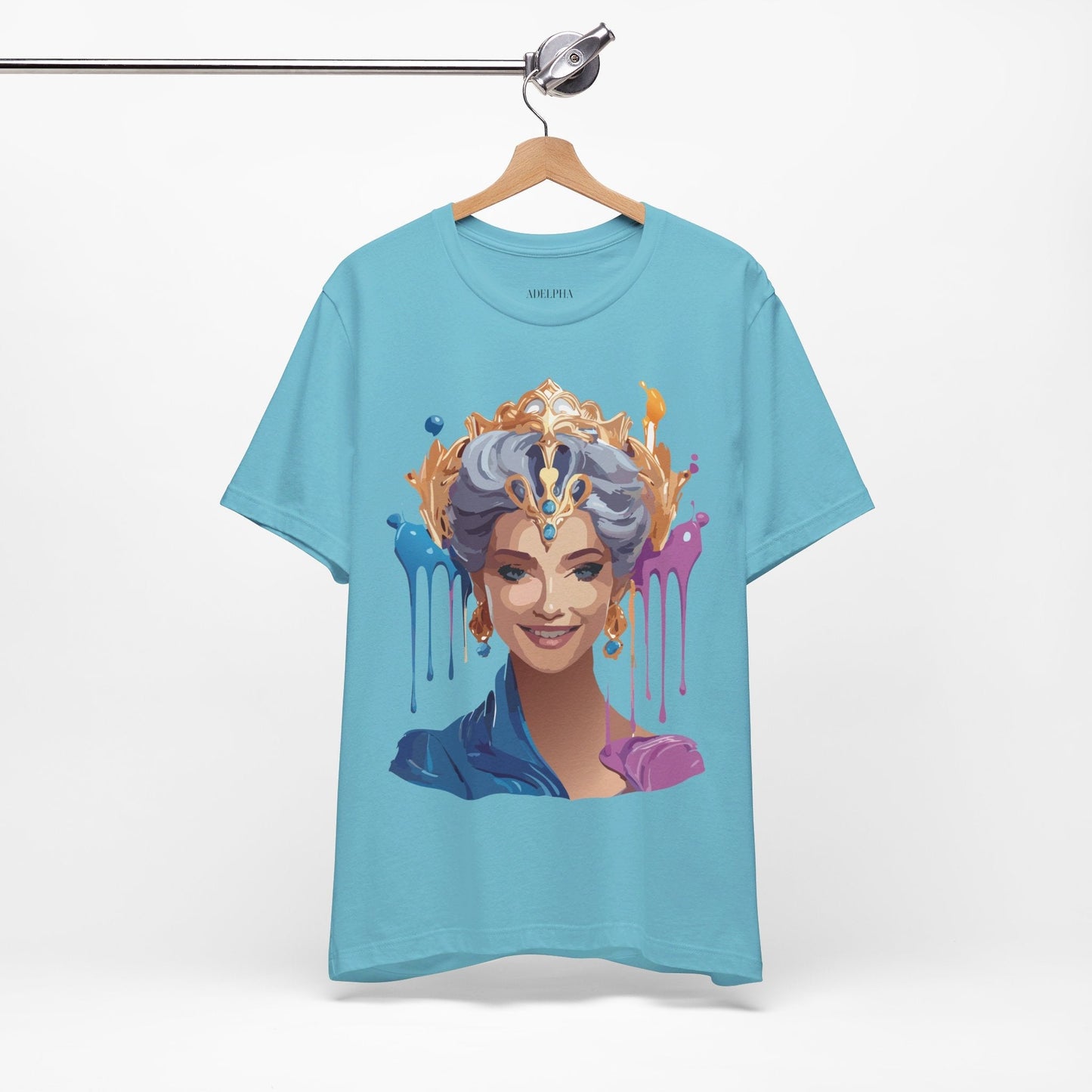Queen Graphic Tee Unisex Jersey Short Sleeve Adelpha Art Design Vintage Inspired