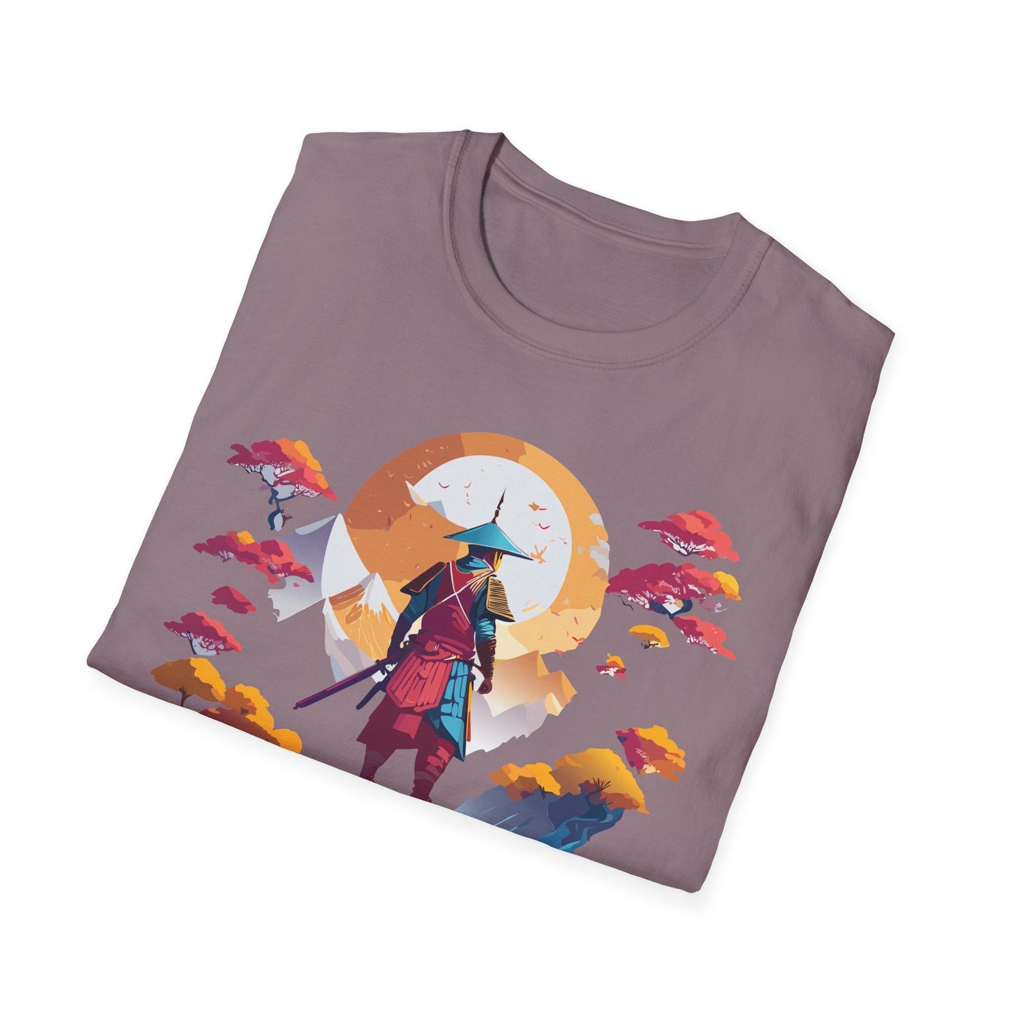 Gildan Softstyle 64000 Samurai T Shirt Unisex Cotton Tee With Samurai Design Relaxed Fit