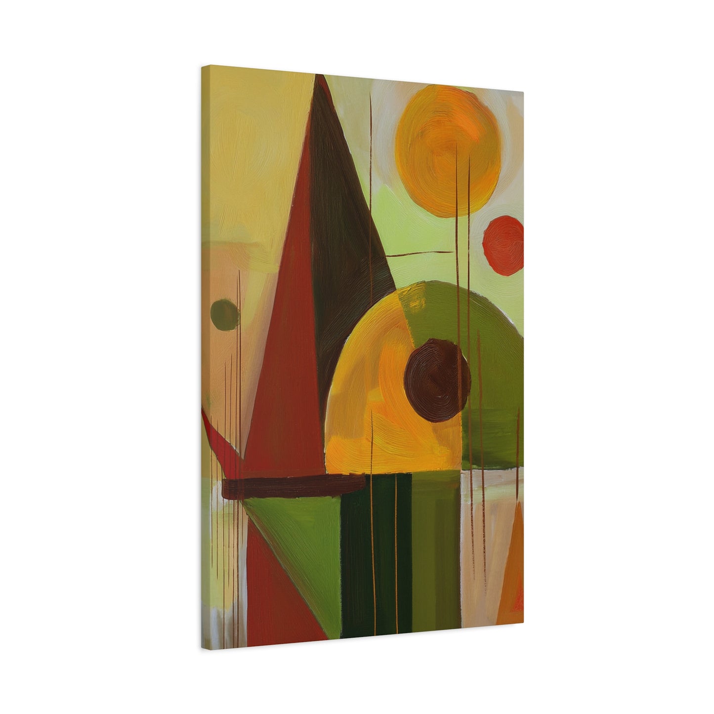 Abstract Geometric Painting Print Canvas 20x24,20x30,24x30 24x32,24x36,30x40 32x48,36x48,40x60 Pine-Wood Inner Frame ABS-60